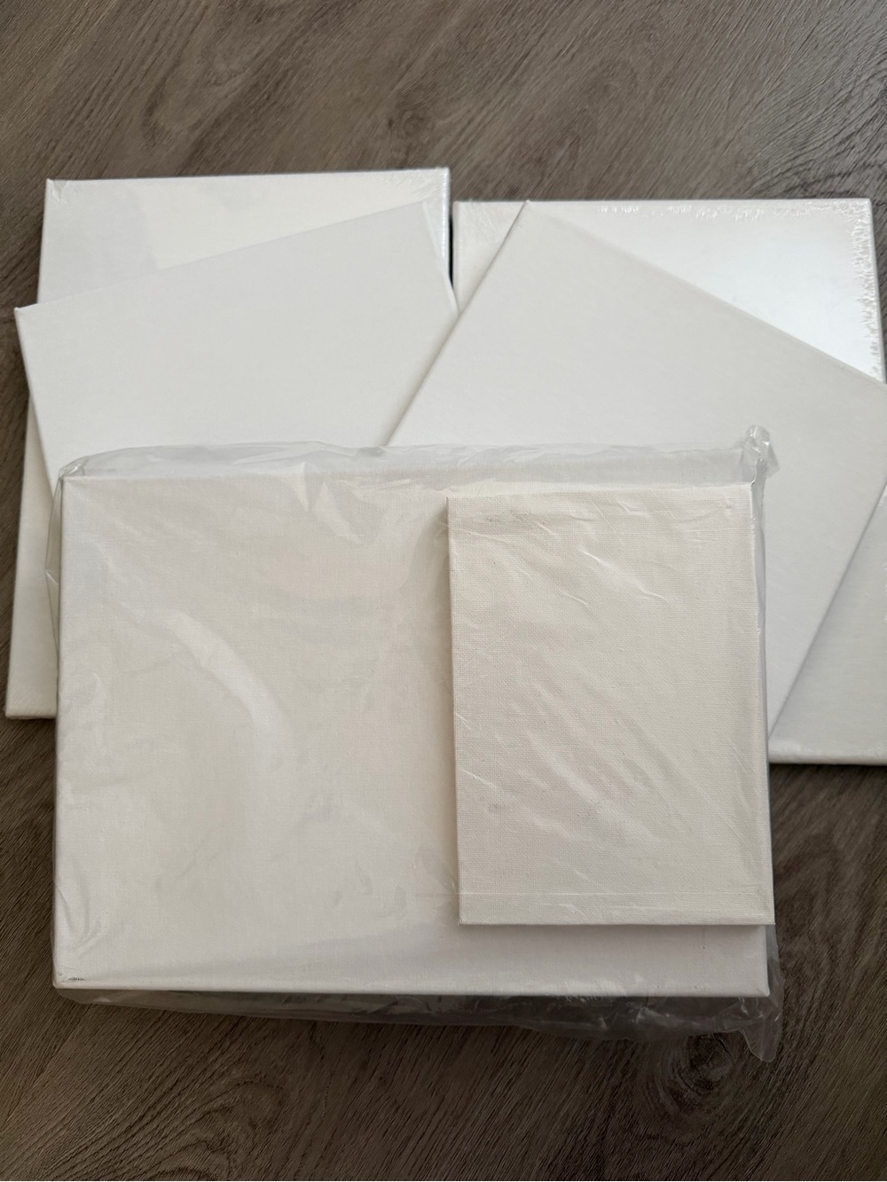 Blank Stretched Canvases White
